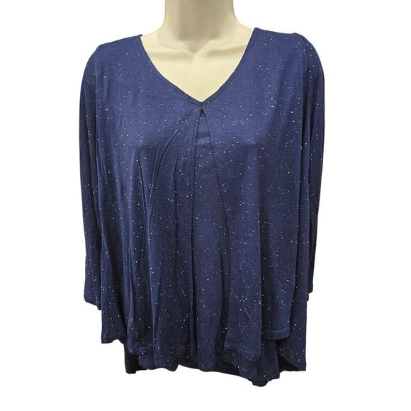 A Pea in the Pod Tops - NWT a pea in the pod navy blue speckled nursing maternity pumping tank Sz S NEW